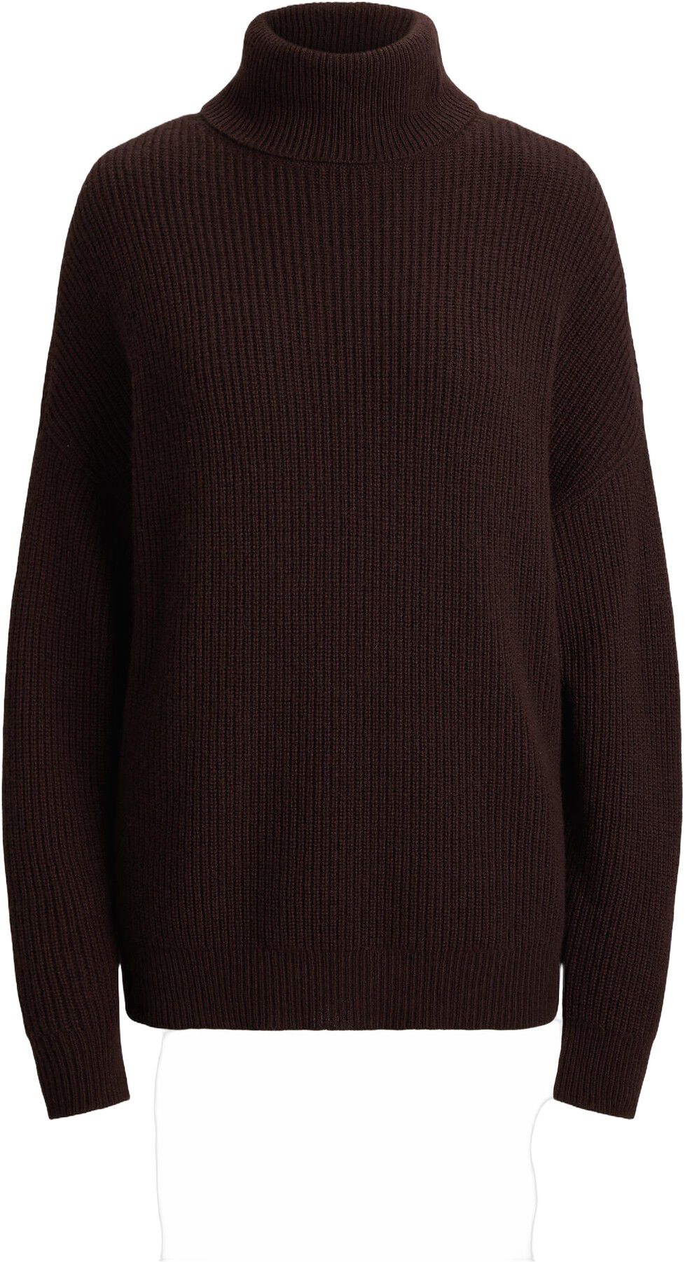 Ribbed Wool-Cashmere Turtleneck Sweater