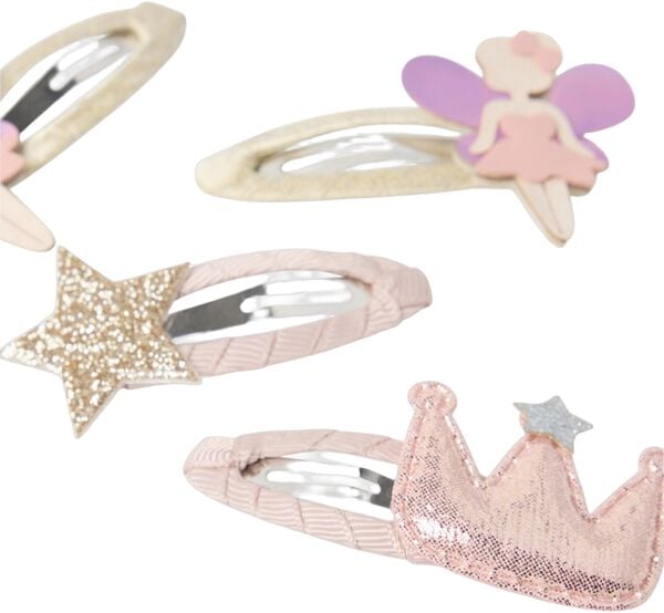 Set of four hair clips featuring di