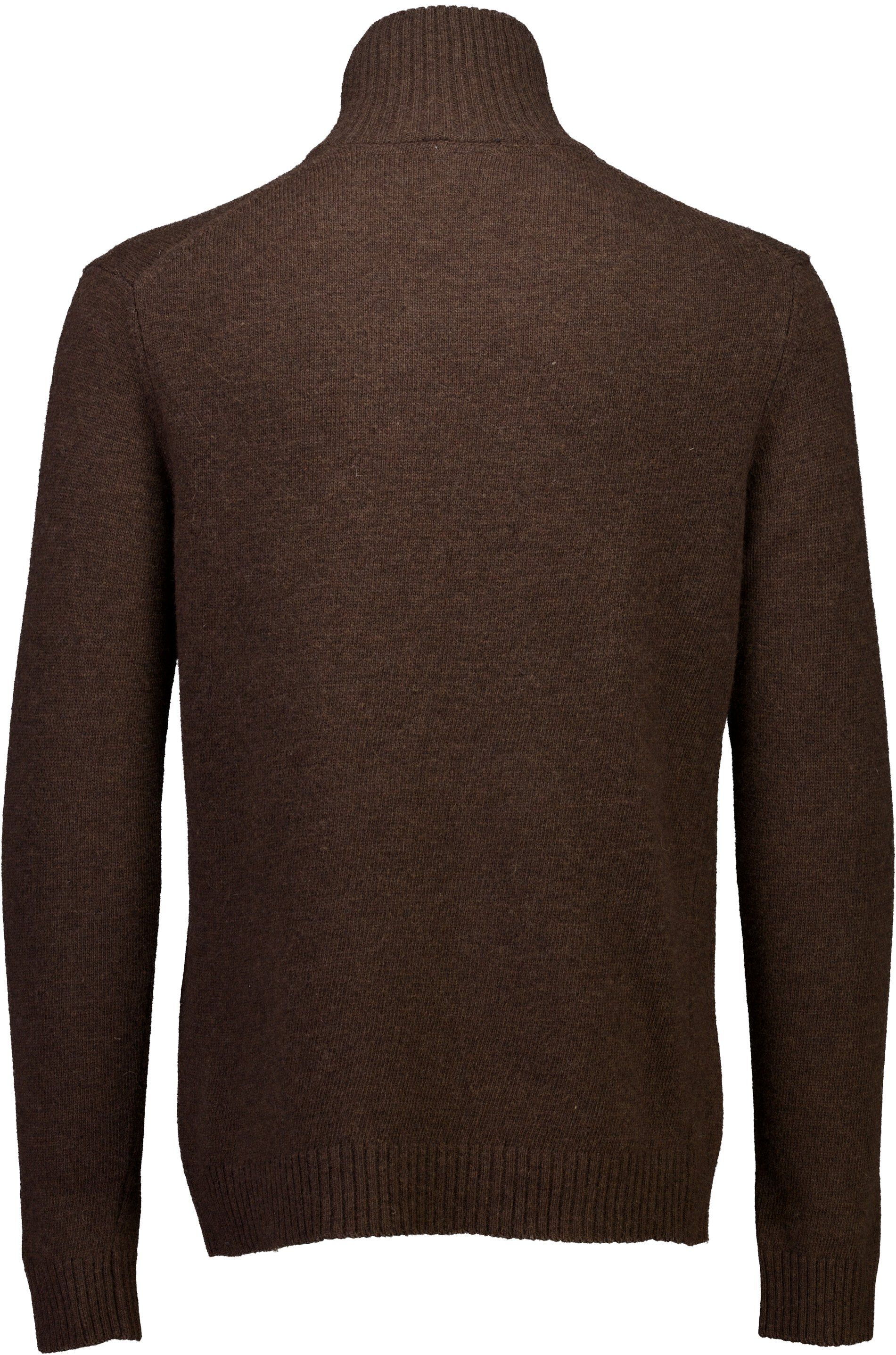 Lambswool half zip knit