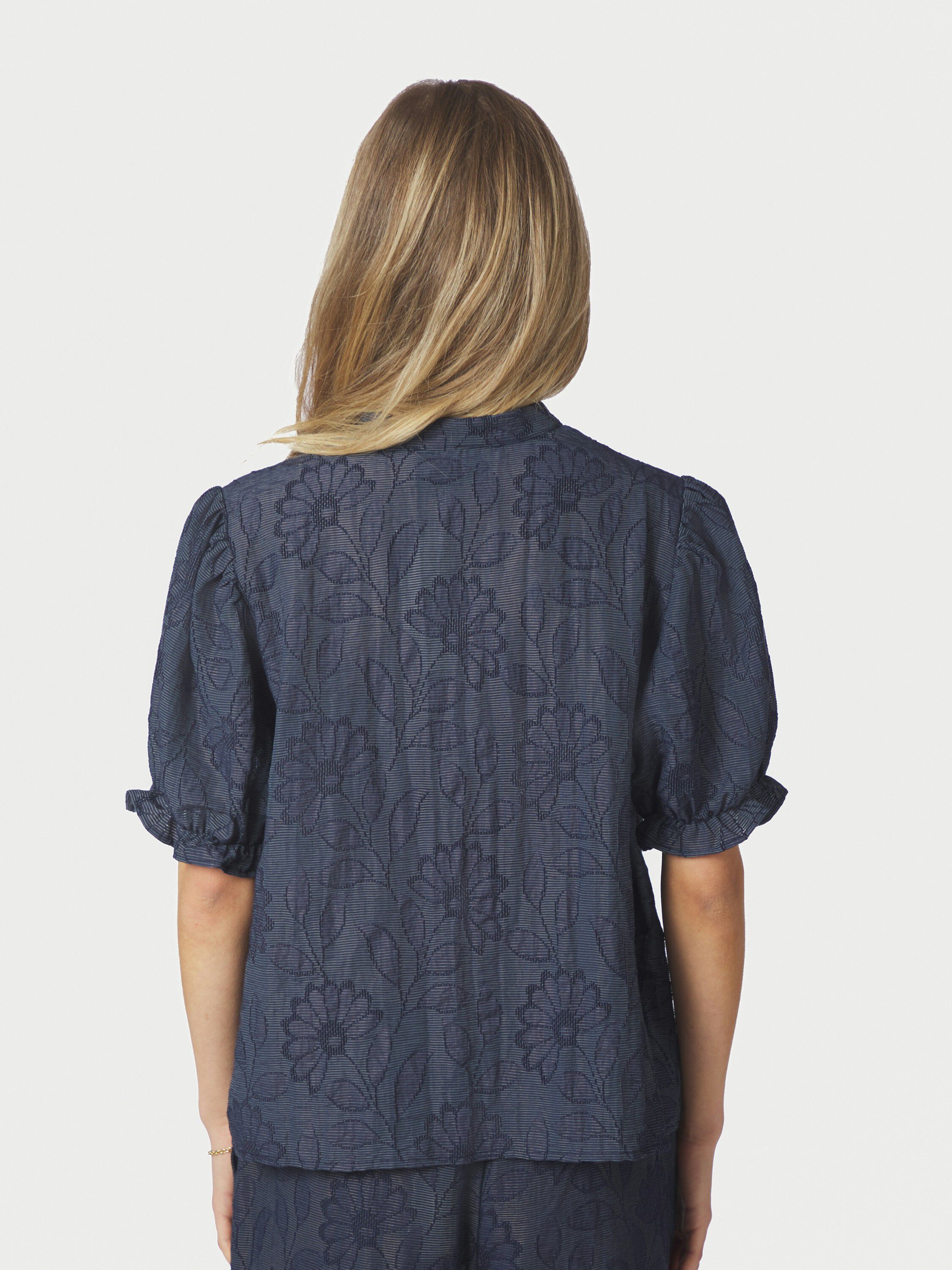 Zika Flower Stripe Blouse