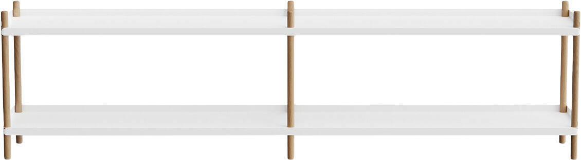 BOLT Shelving 2000 - 2 shelves Oak Black Anthracite