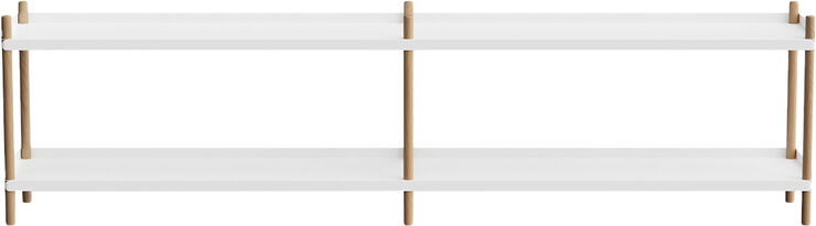 BOLT Shelving 2000 - 2 shelves Oak Black Anthracite