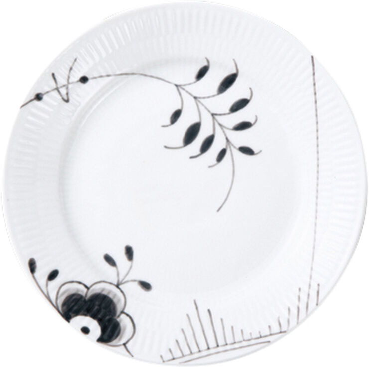 Black Fluted Mega 19 cm tallrik dekor nr. 2