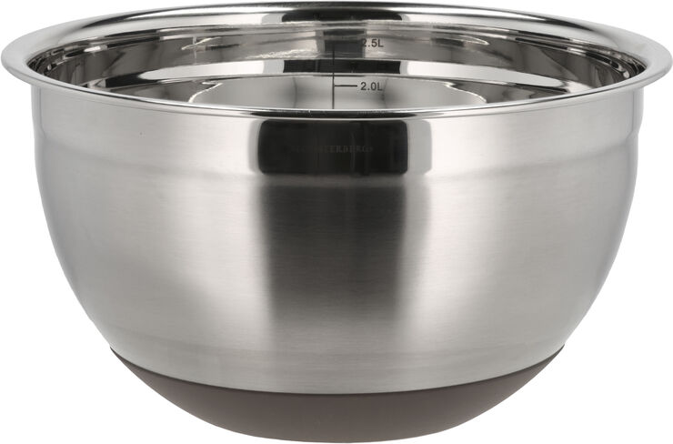 Blandningsskål m silikonbotten 3 liter Latte