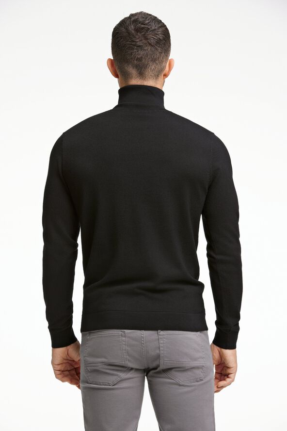 100% merino roll neck knit