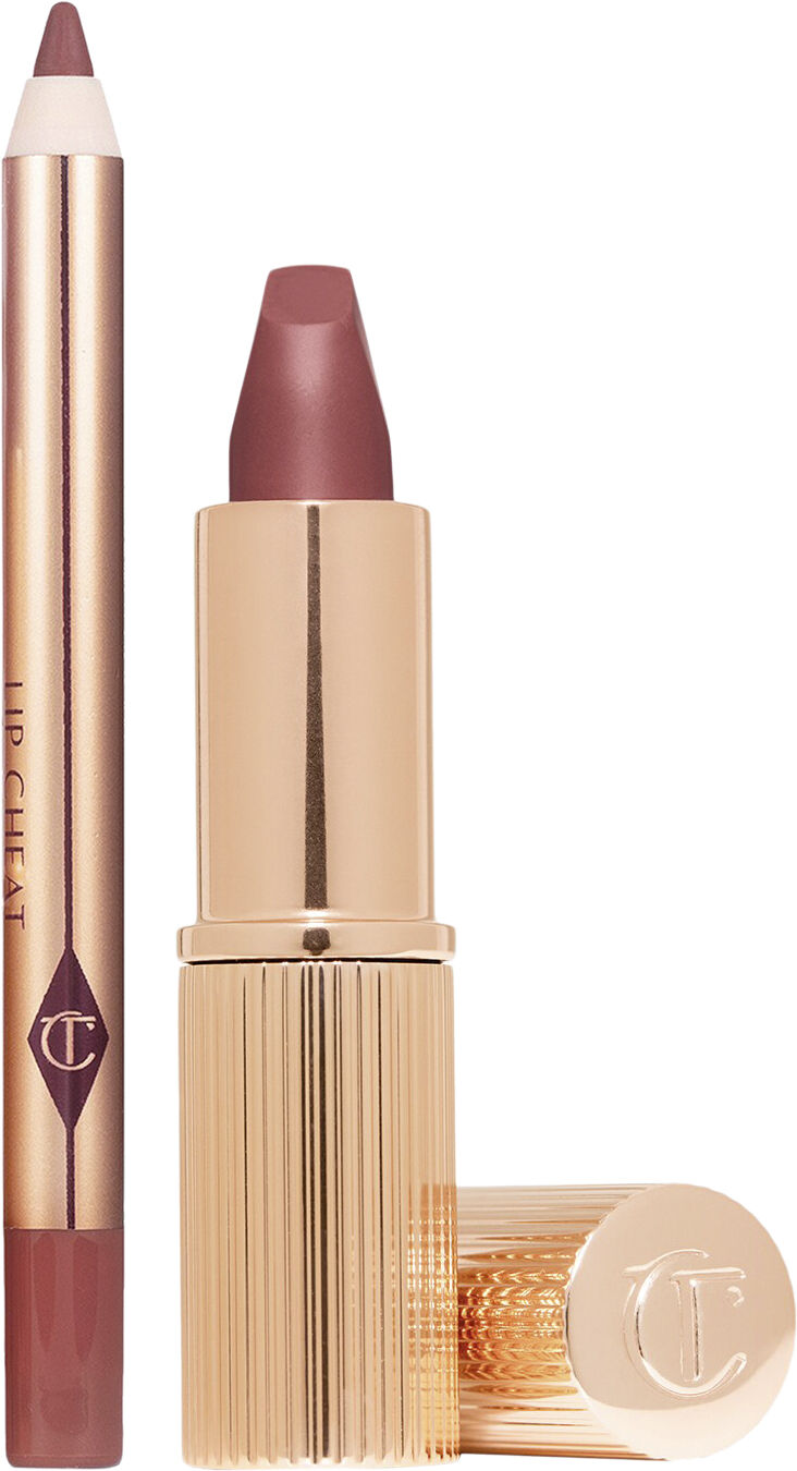 Mini Pillow Talk Medium Lip Kit - Makeupset f&ouml;r l&auml;ppar