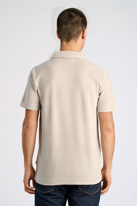 Towel v-neck polo S/S