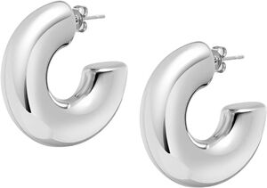 Chunky Tube Hoop Earrings