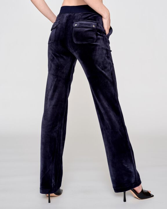 Del Ray Classic Velour Pant Pocket Design