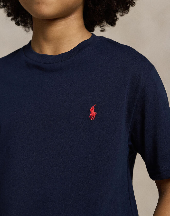 Cotton Jersey Crewneck Tee KIDS