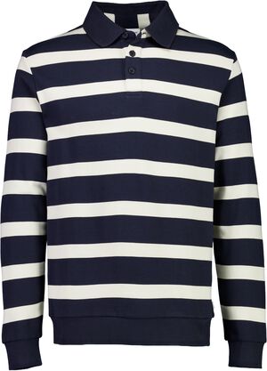 Striped polo sweatshirt L/S