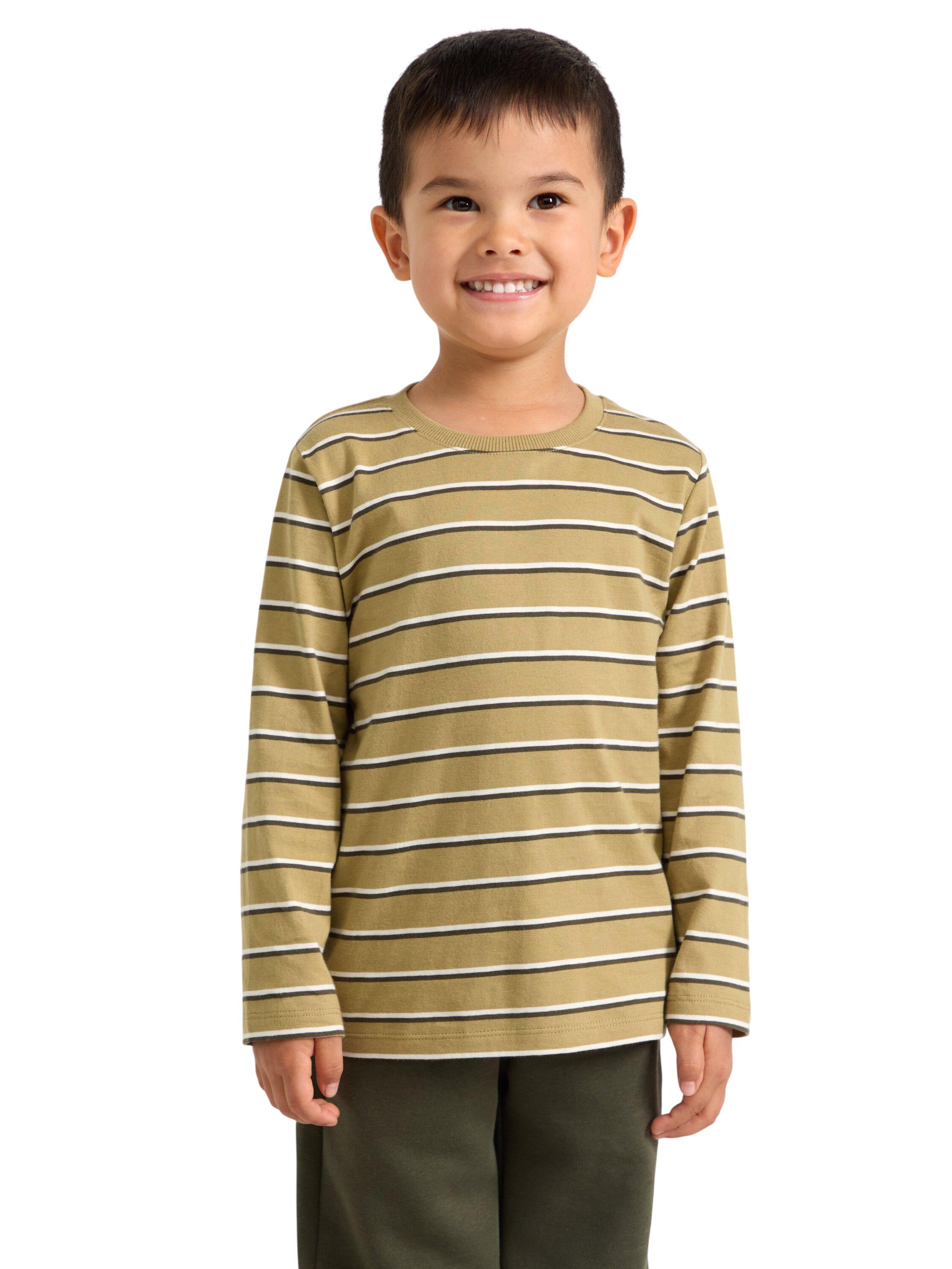 Top l s striped basic