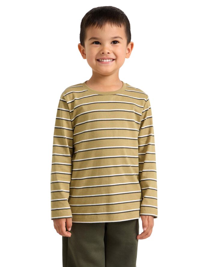 Top l s striped basic