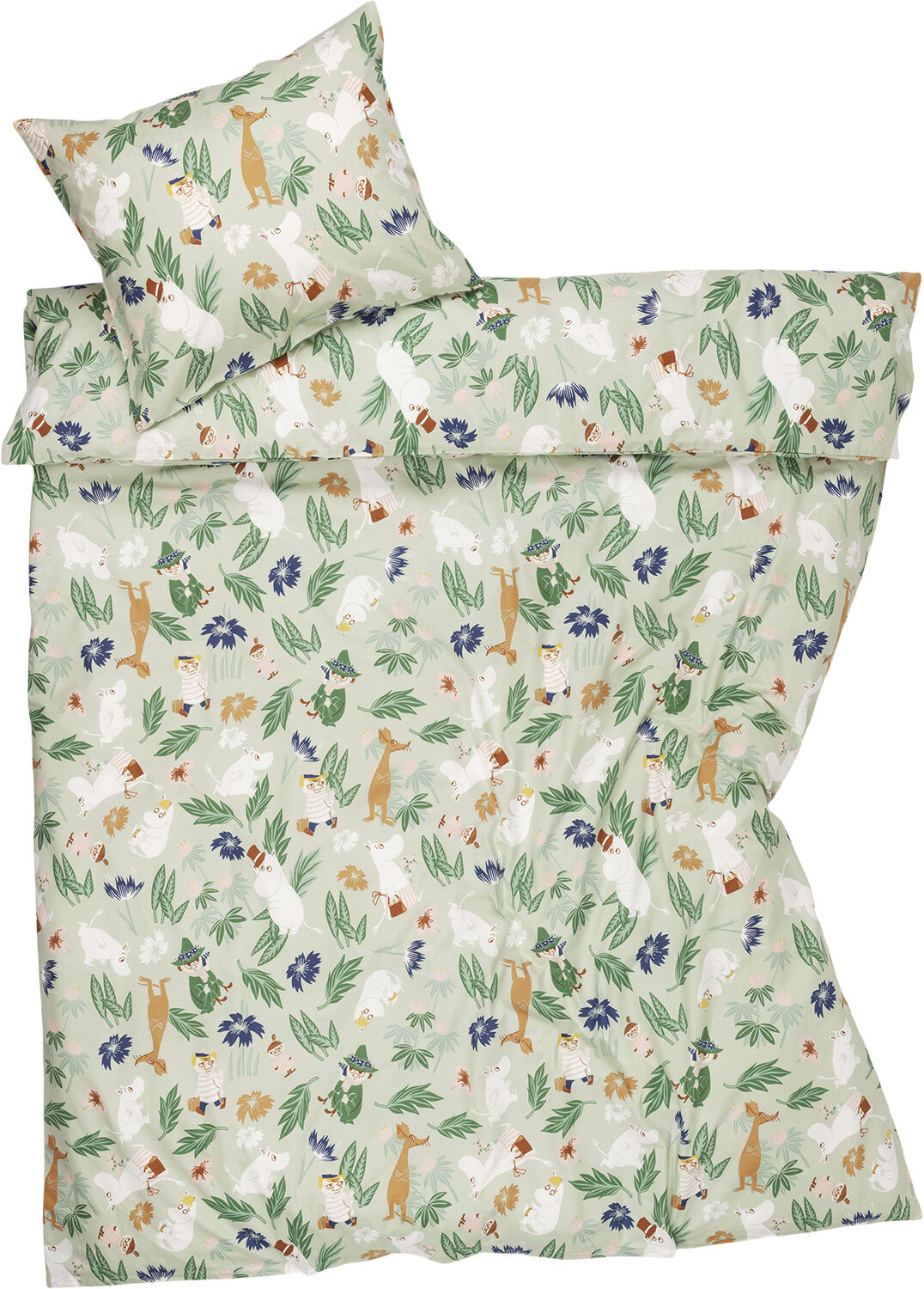 Moomin Arabia senget&oslash;j 140x200, Blomsterhave