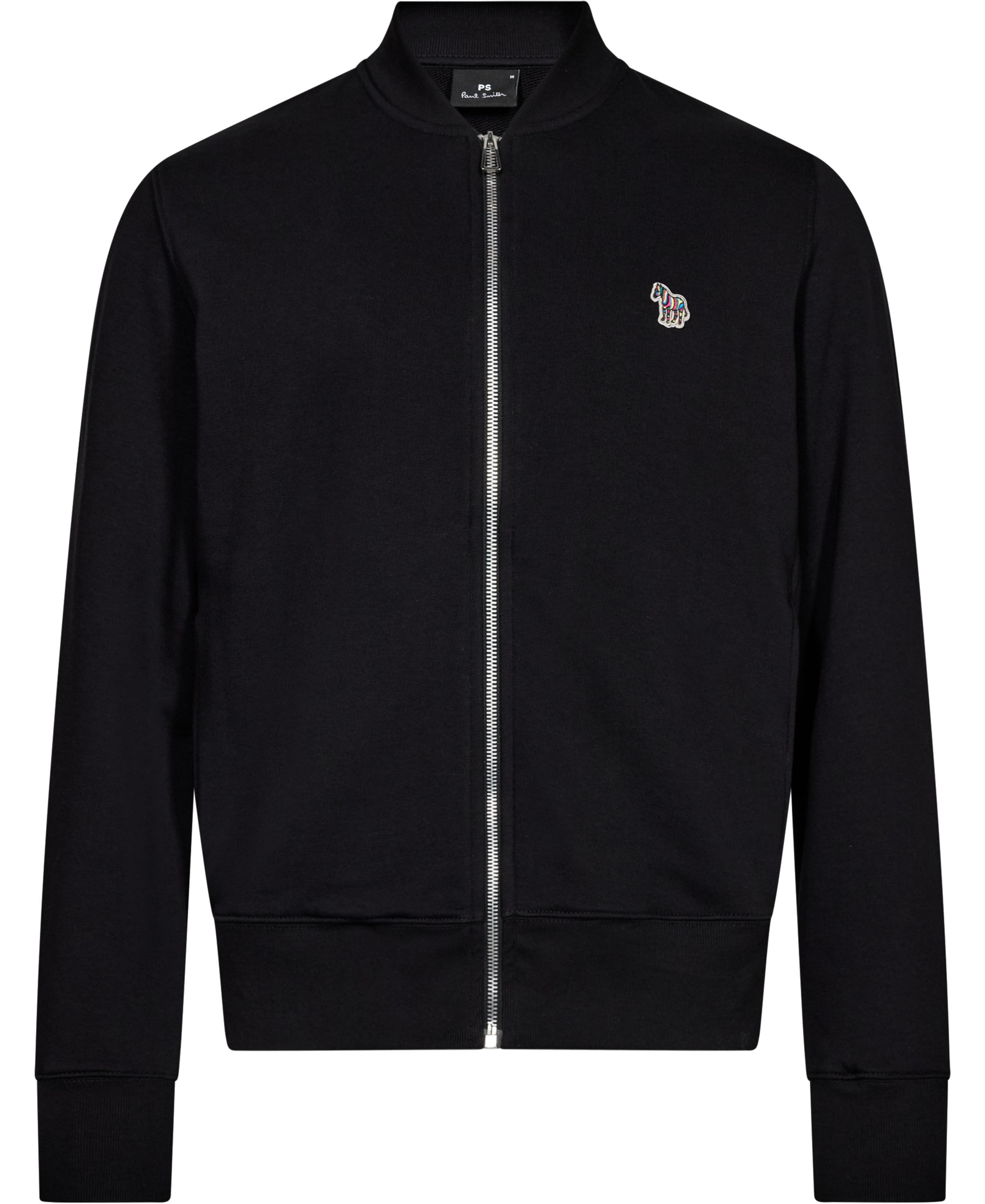 MENS REG FIT ZIP BOMBER ZEBRA