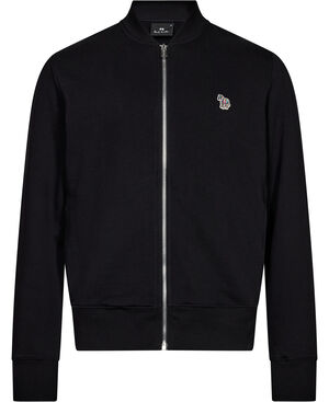 MENS REG FIT ZIP BOMBER ZEBRA
