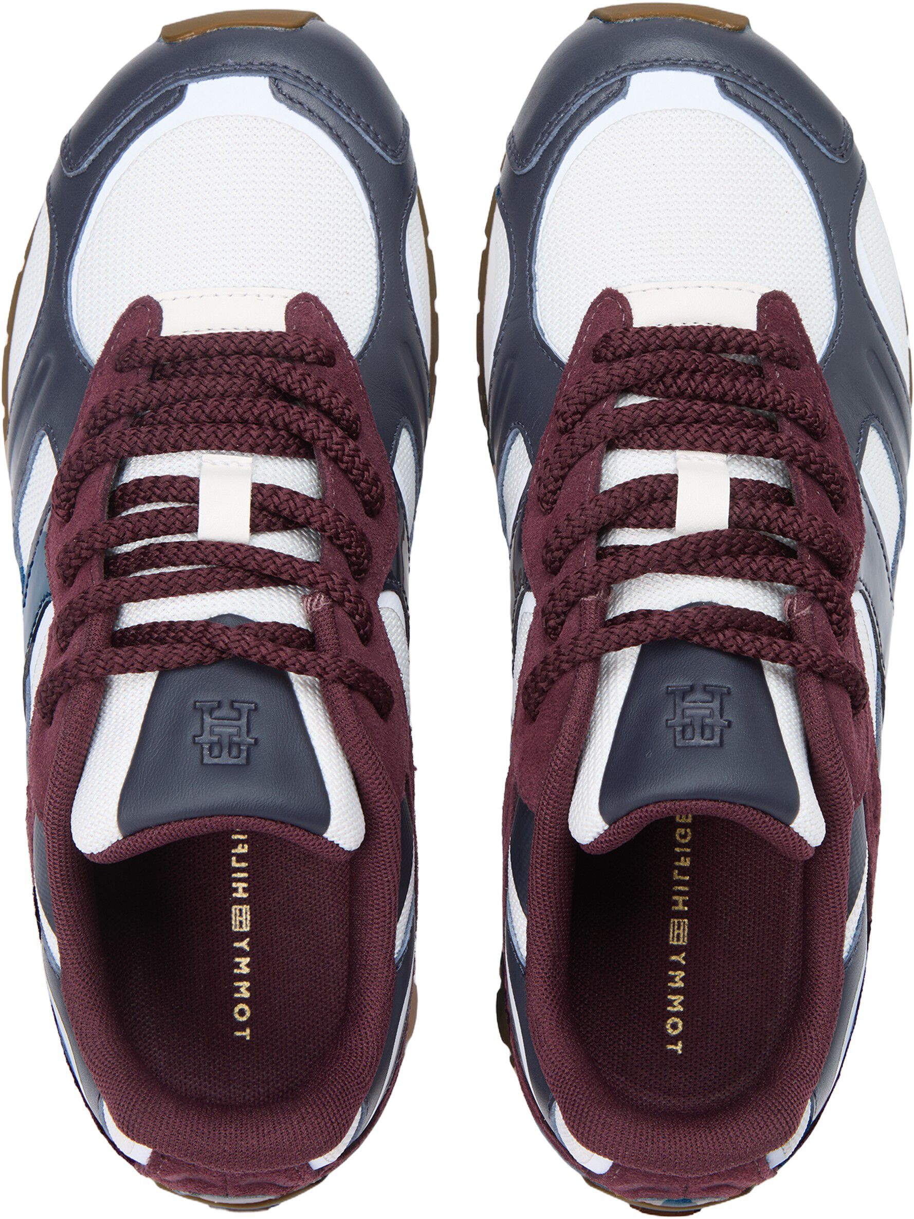 TH Monogram Leather Mixed Texture Trainers