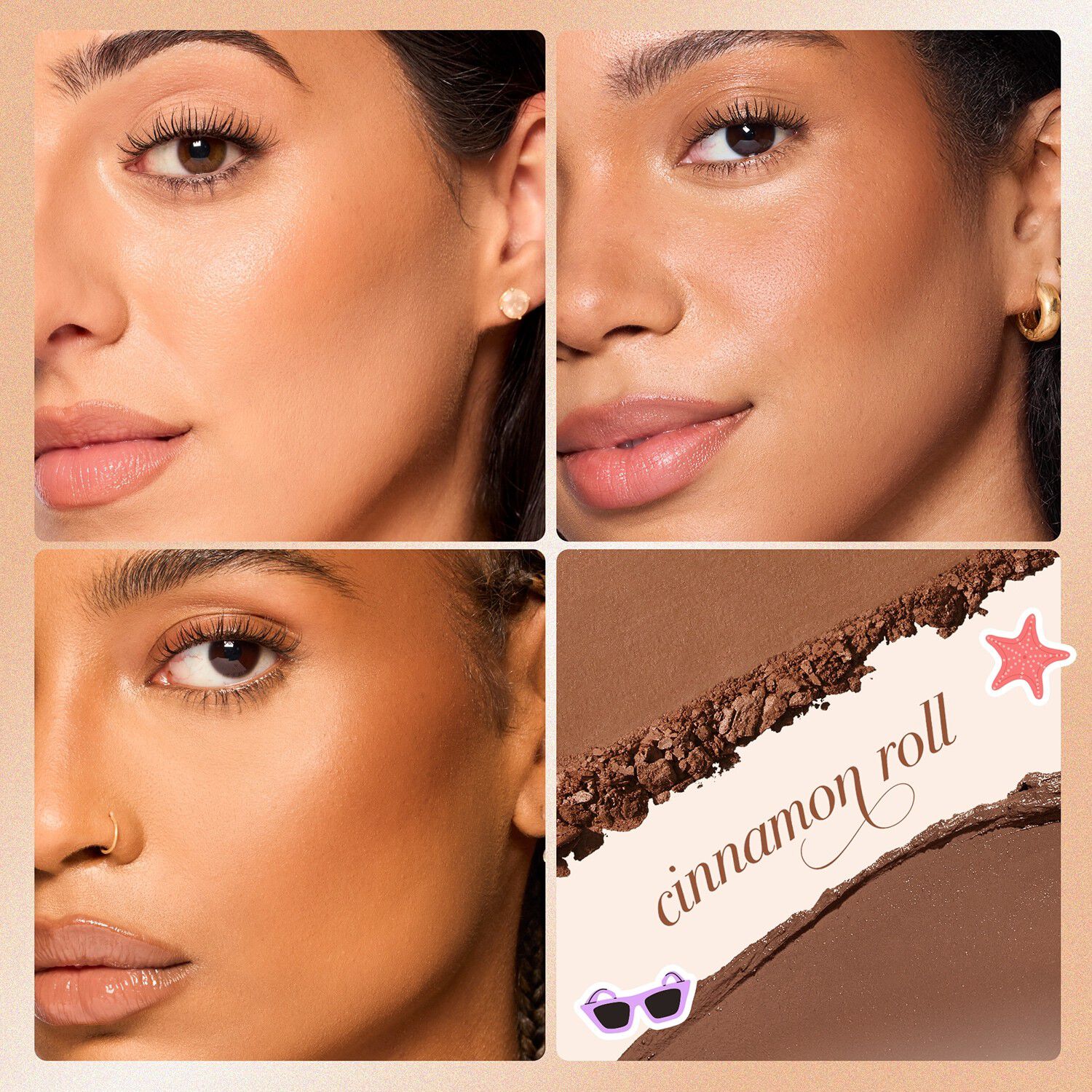 Macaron Sculpt & Bronze Duo - Duo av bronzer i kr&auml;m- & puderform