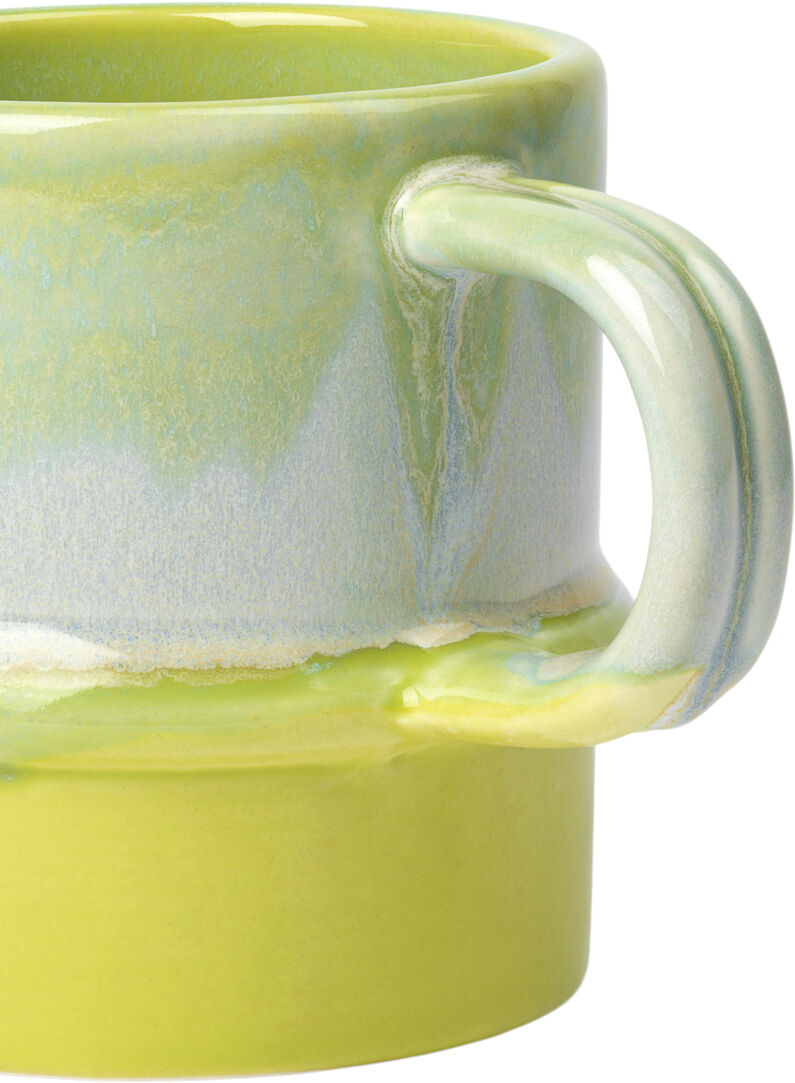 Poppery Krus med hank 35 cl apple green/mint