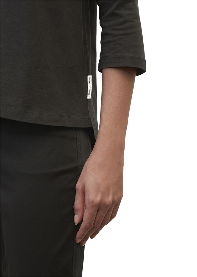 T-shirt, long sleeves, boat neck, r