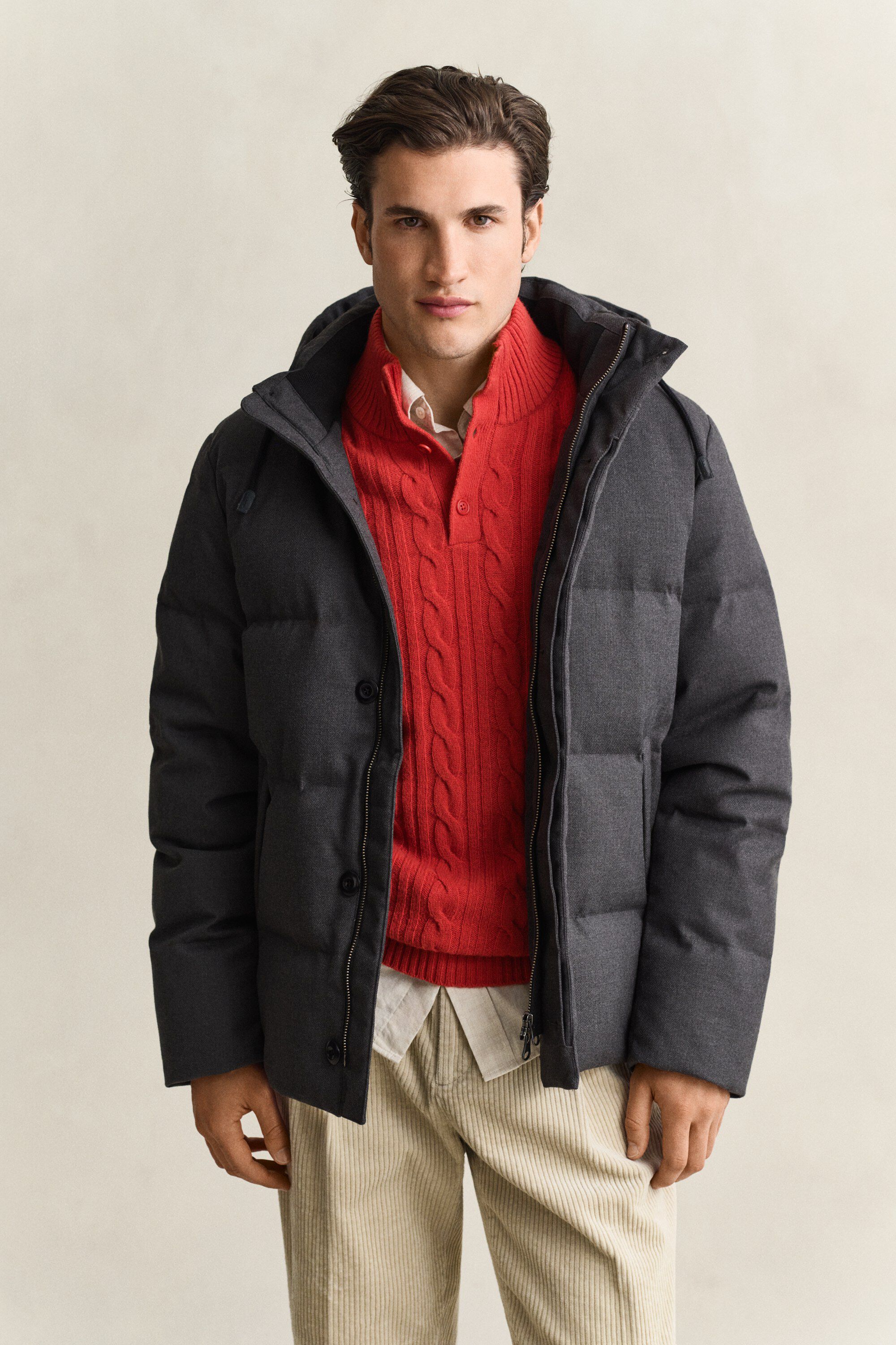FLANNEL DOWN JACKET