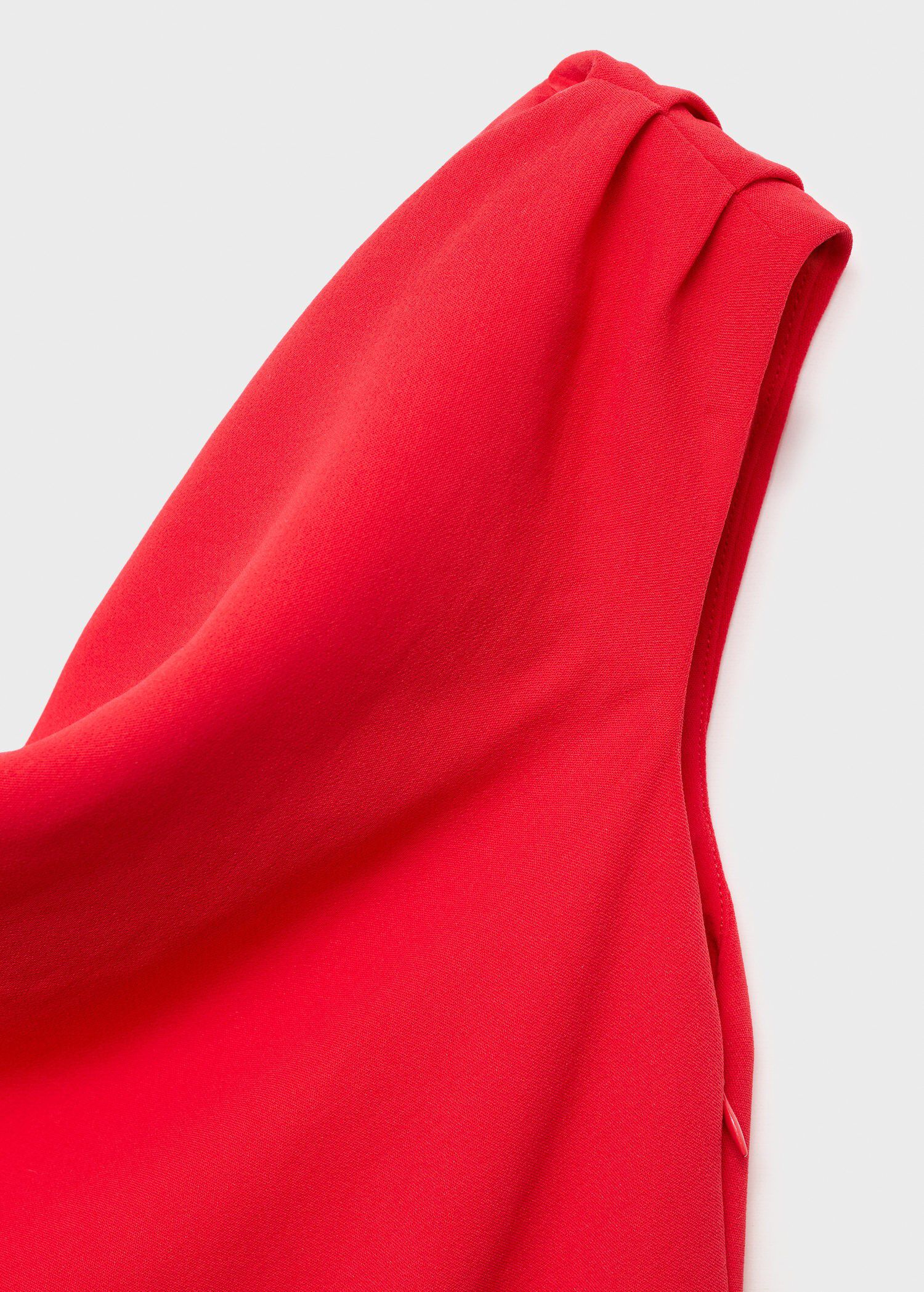 Long asymmetrical draped jumpsuit