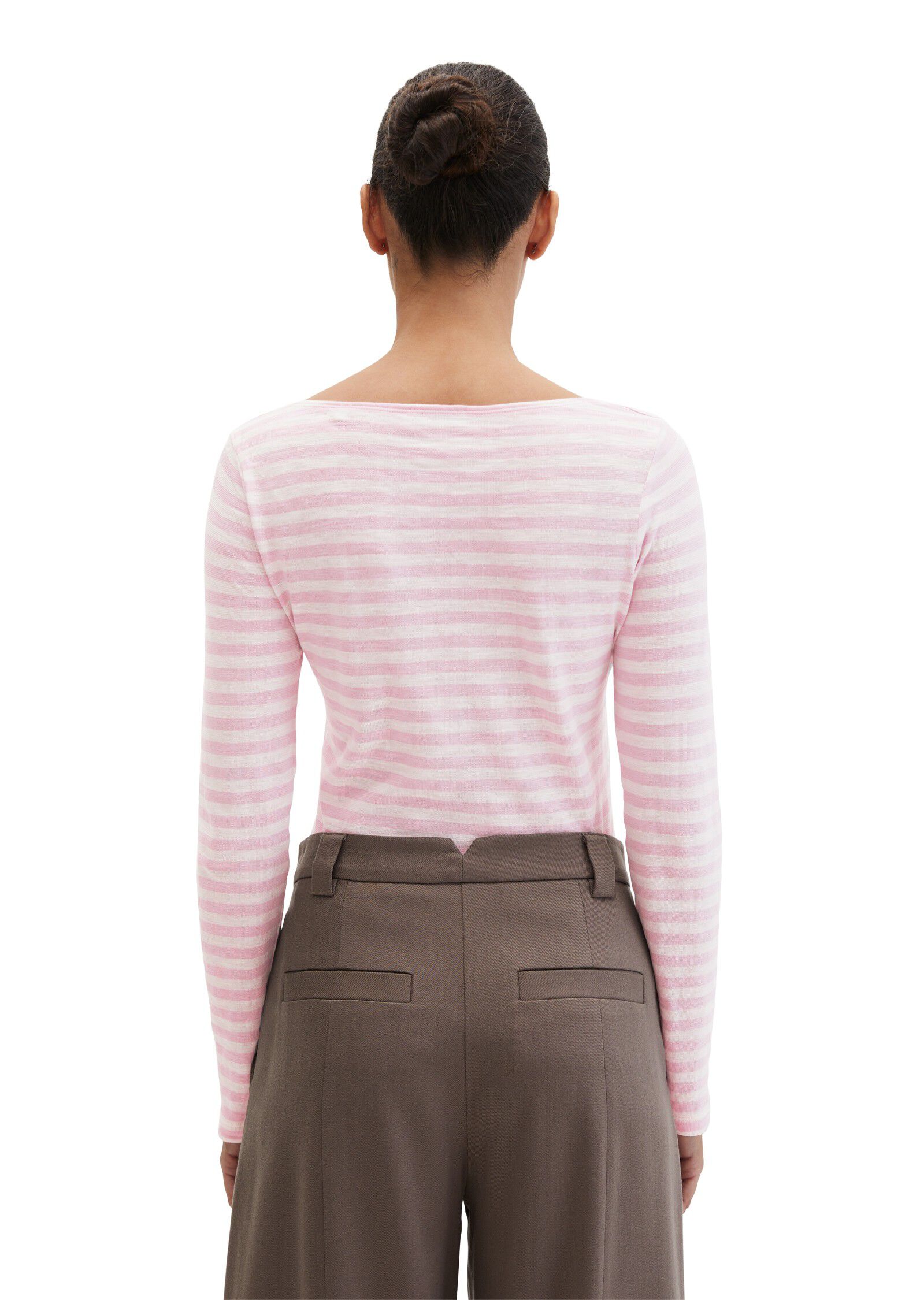 T-shirt, long sleeve, boat neck, st