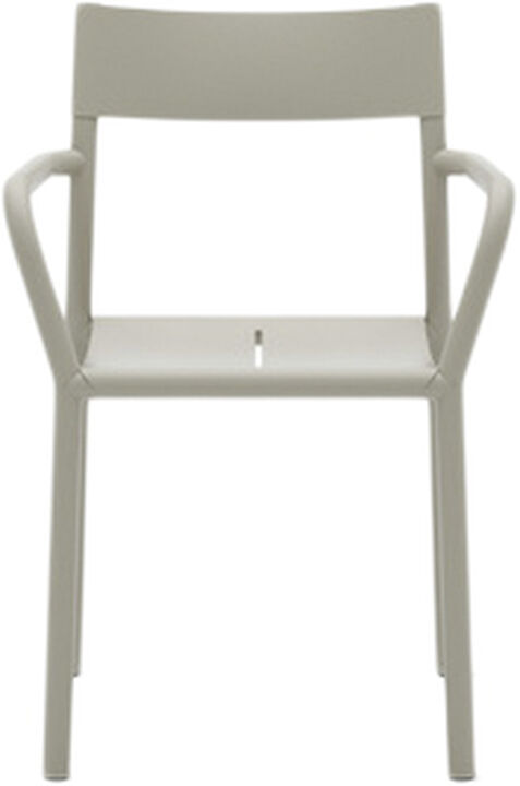 May Armchair, Outdoor, Steel, Light Grey