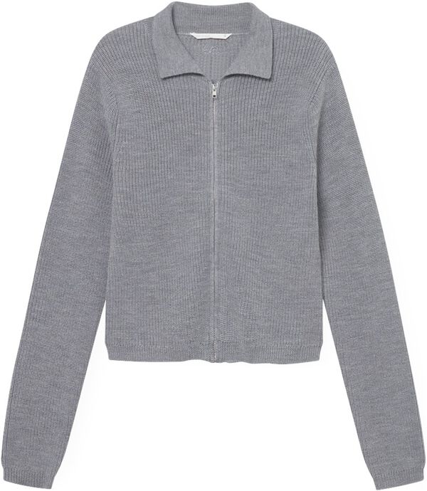 Wool Zip Cardigan Keep Me
