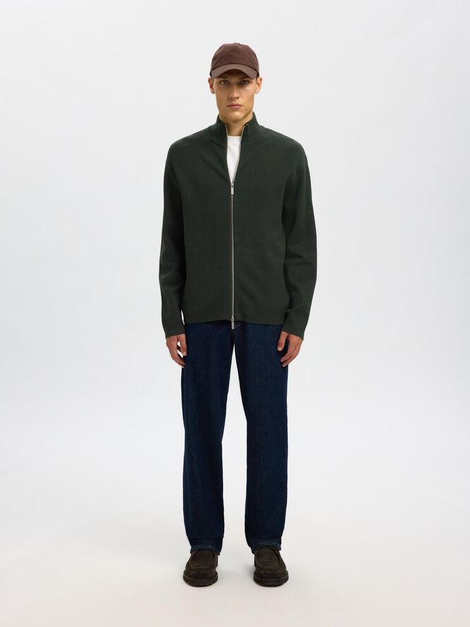 SLHTELLER FN RELAXED ZIP CARDIGAN N