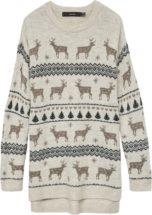 VMDEERS LS O-NECK H/L LONG PULL. XM