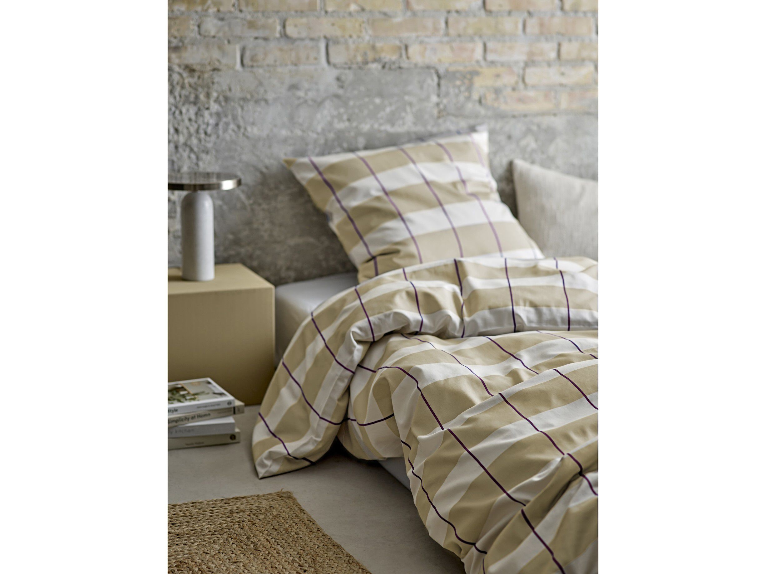 P&aring;slakanset 140x220 Blocks Eucalyptus