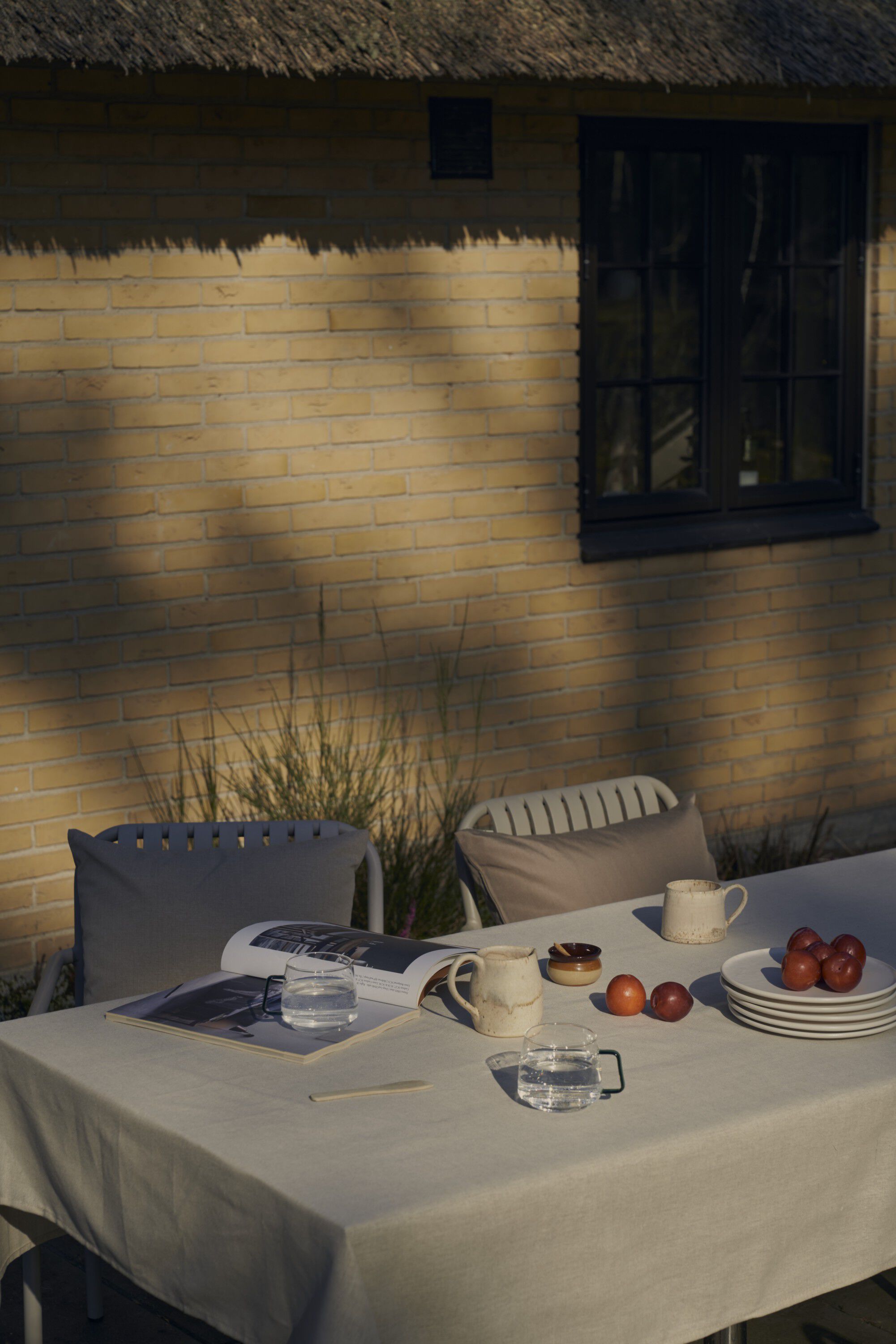 Fossflakes utomhuskudde 40x60 cm. Taupe