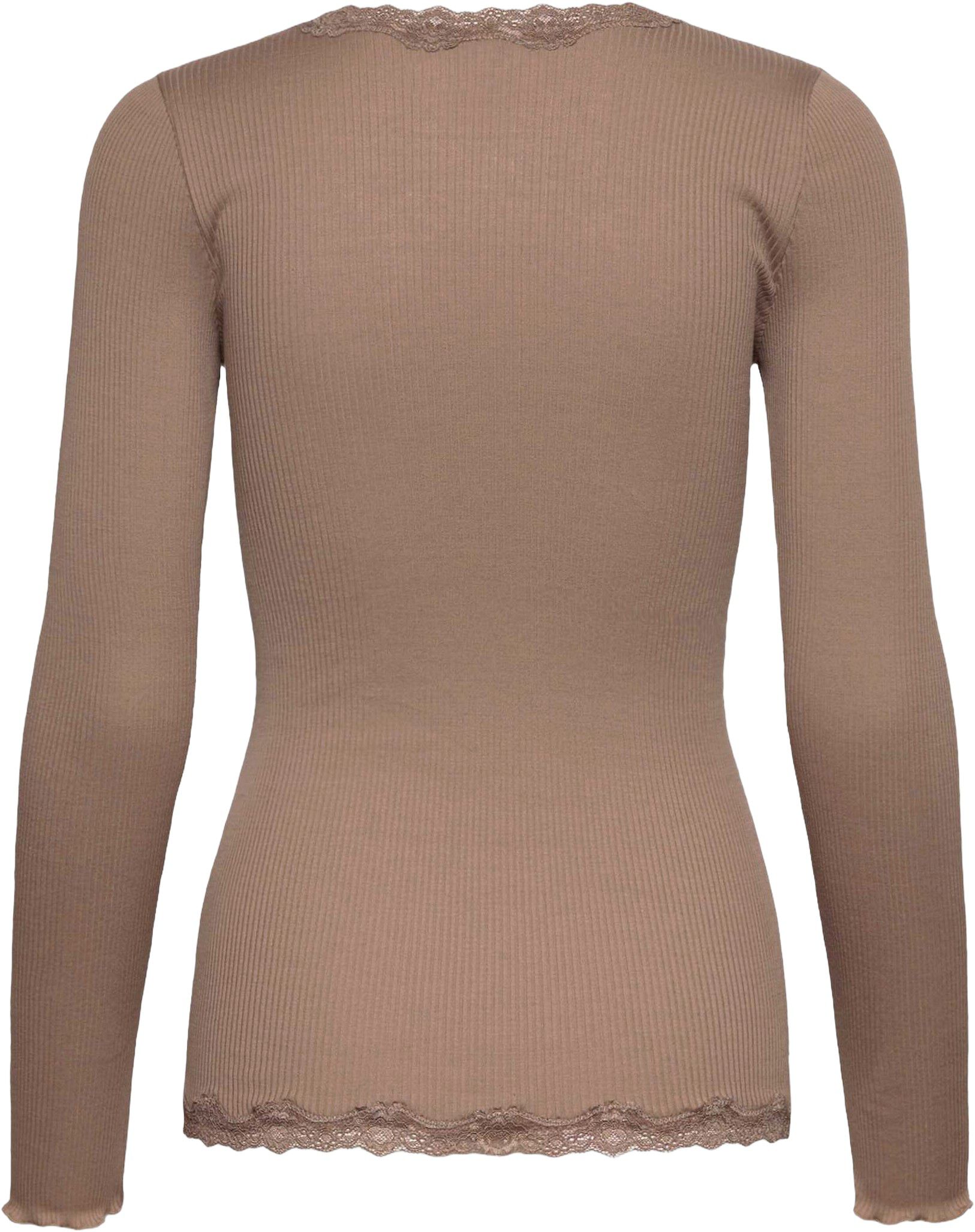 RWBabette Silk LS V-neck Lace Cardigan