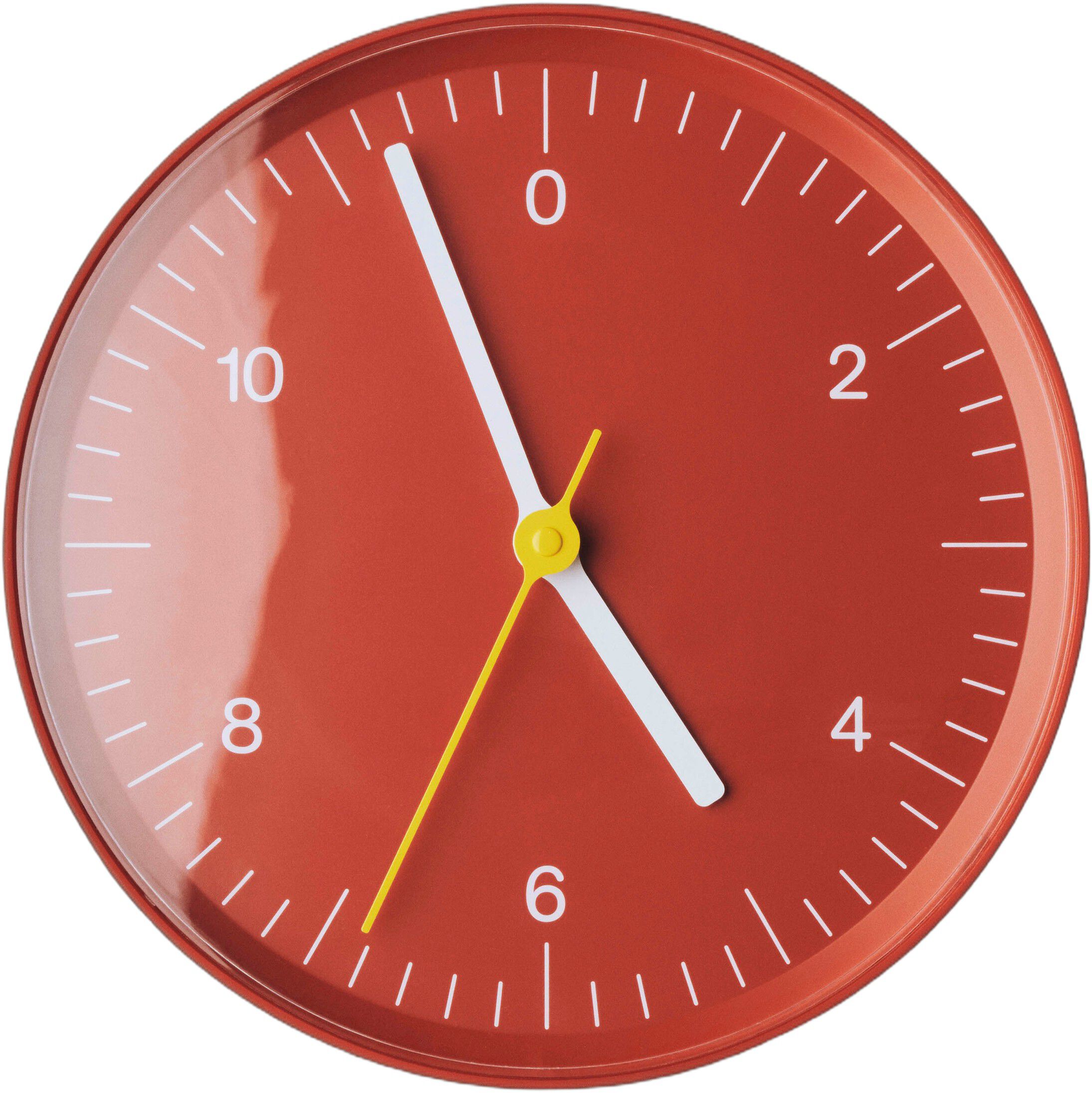 Wall Clock Recycled-Red