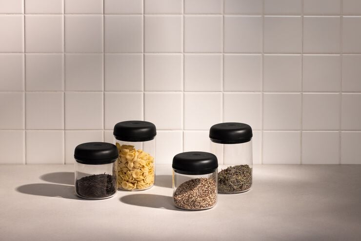 Electric Atmos Vacuum Canister Clear Glass 0. 7L