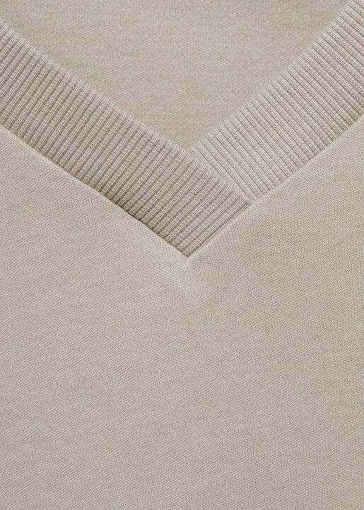 V-neck cotton T-shirt