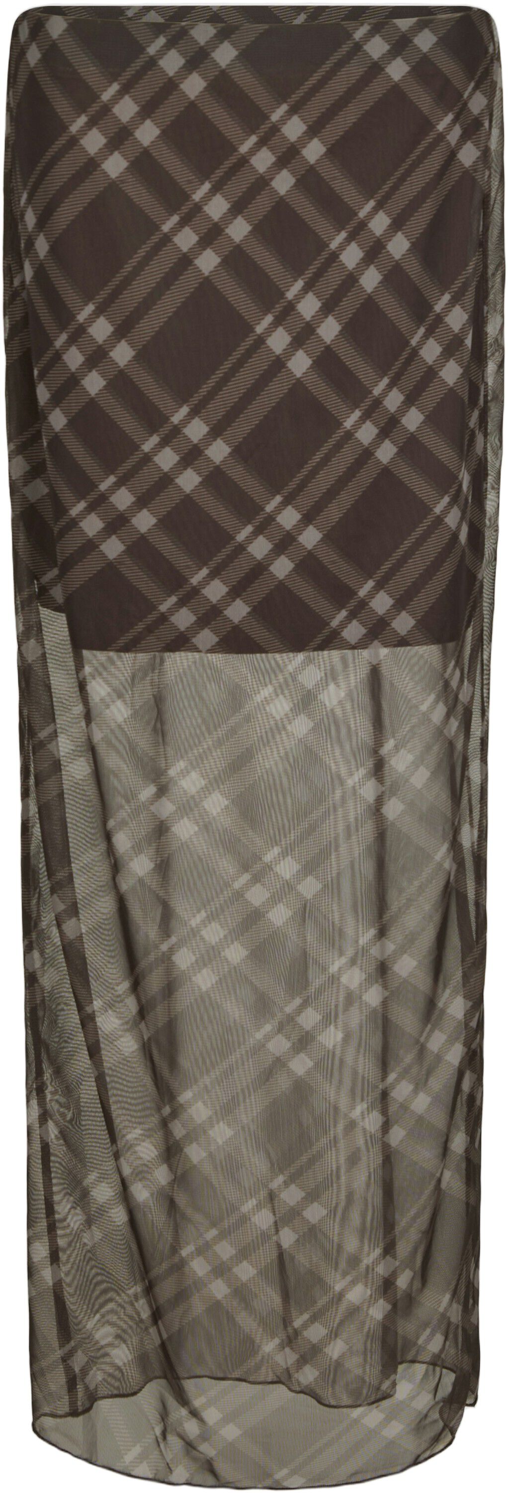 Marlise Check Mesh Skirt