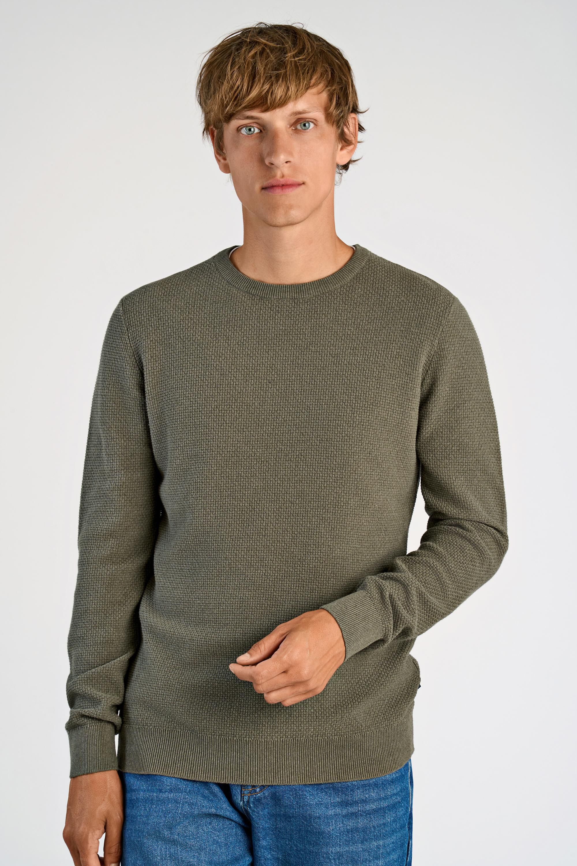 Recycle structure knit jumper