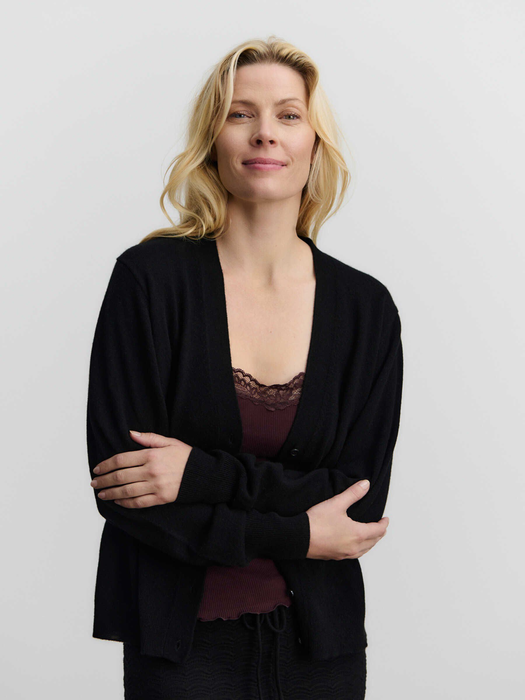 RWCoco Cashmere LS V-neck Cardigan