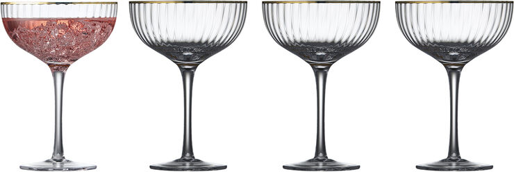 Cocktailglas Palermo Gold 31,5cl 4st