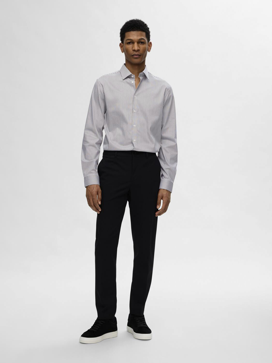 Slmslimfilip Performance Shirt Ls Noos