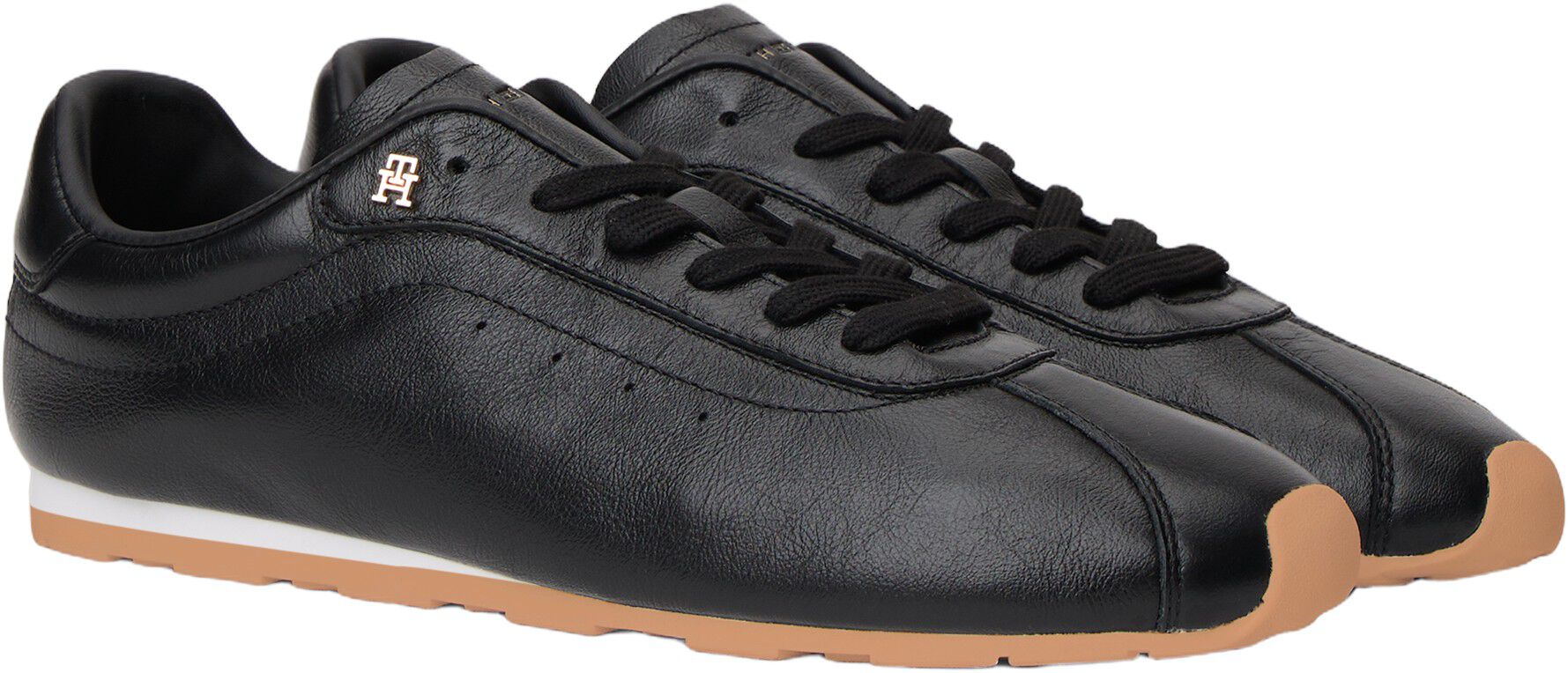 TH Monogram Low Profile Leather Trainers