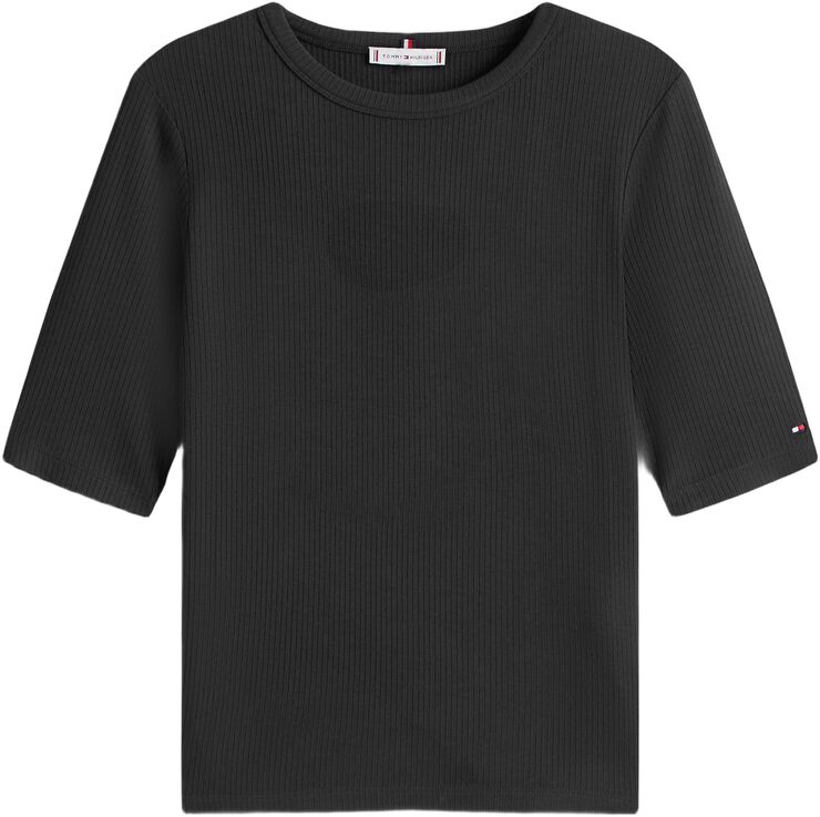 SLIM 5X2 RIB C-NK 1/2 SLV