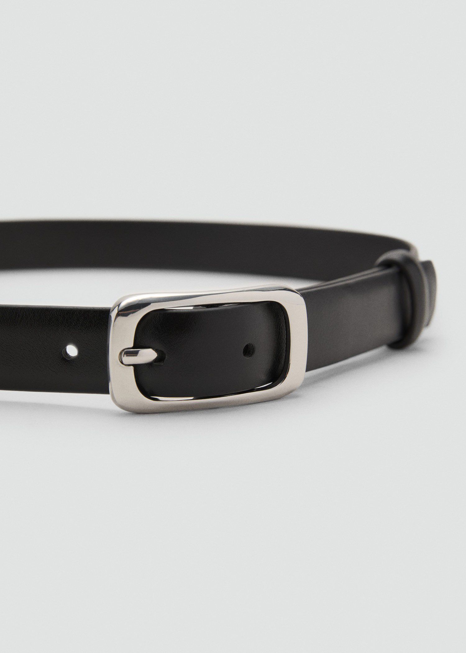 Rectangular buckle belt