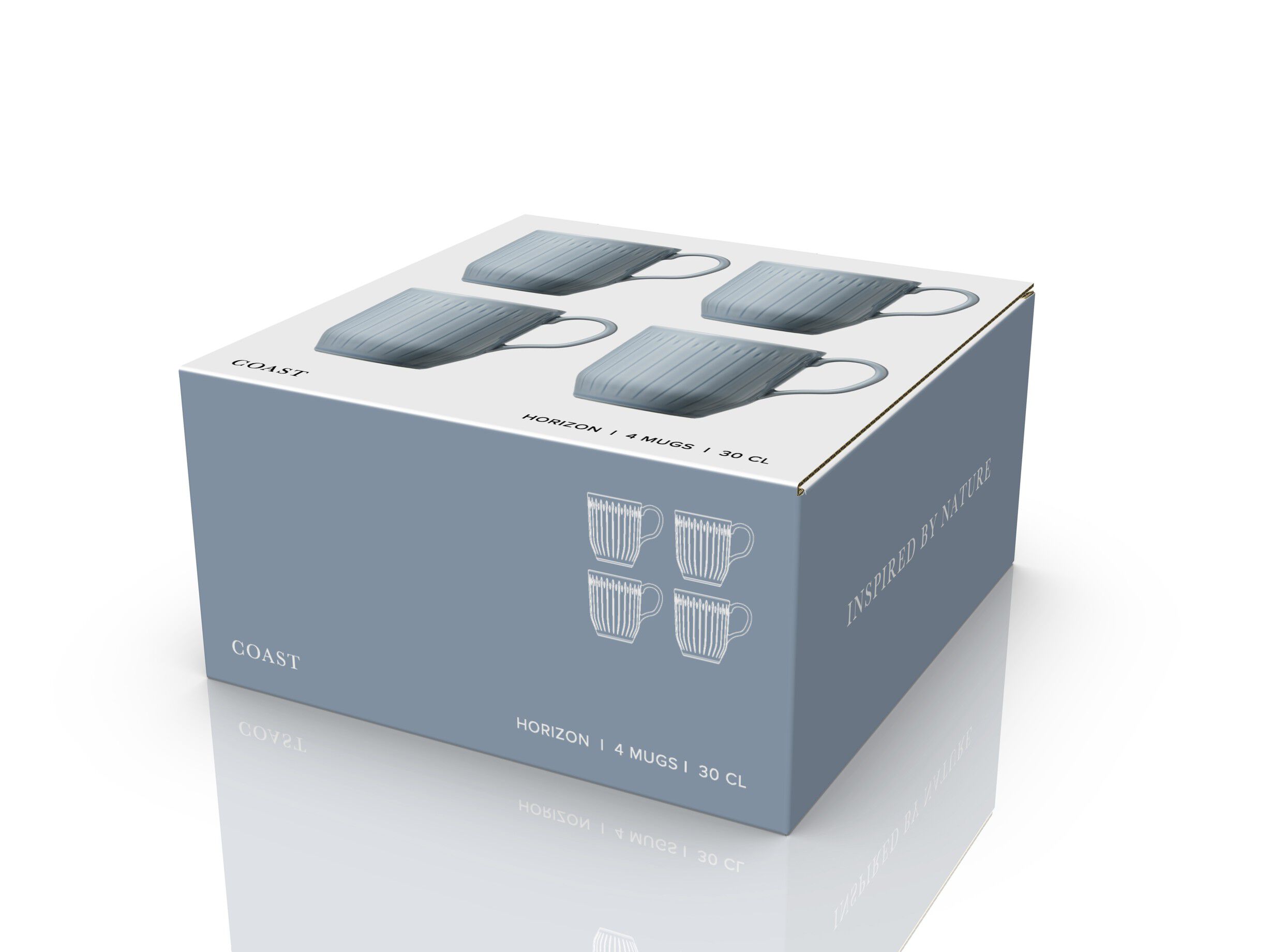 Mugg Horizon 30 cl 4 st Sea