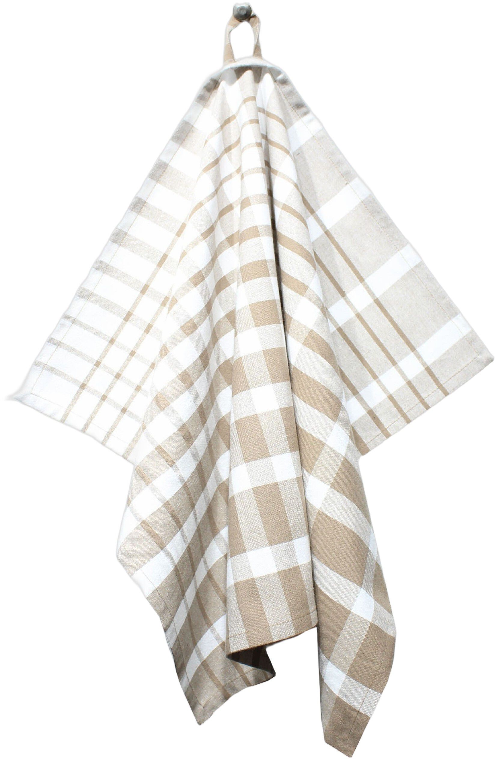 Tea Towels 50x70 cm ENZO - Check camel