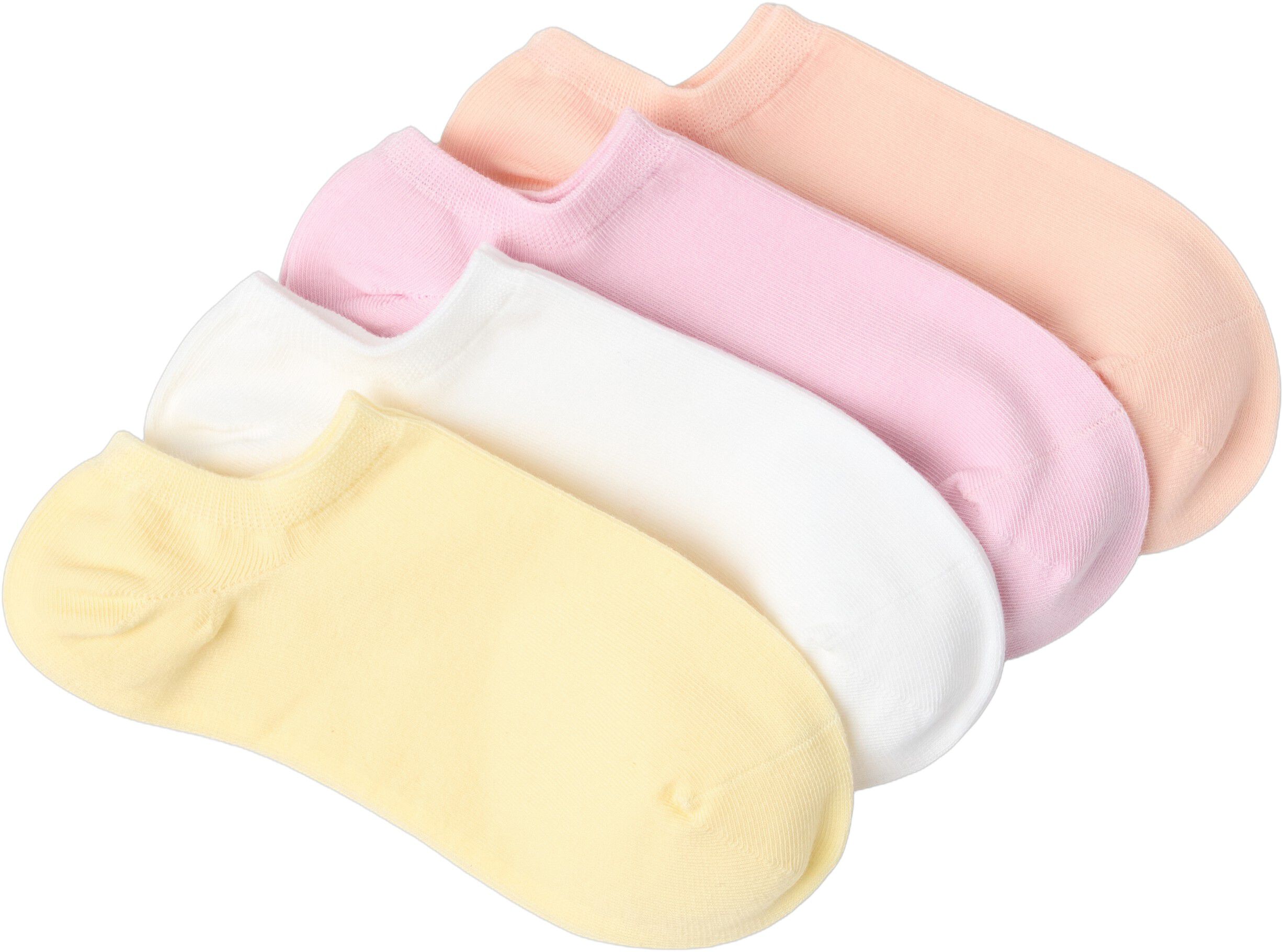 Sock low ankle 4 p pastel colo