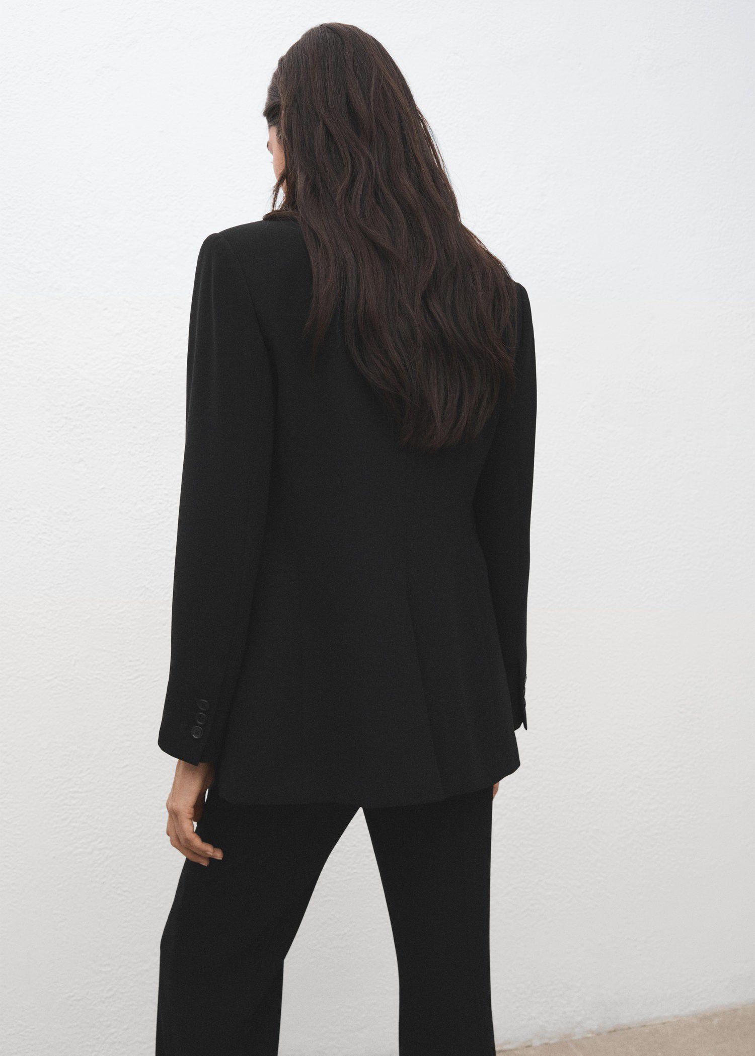 Suit jacket with scarf