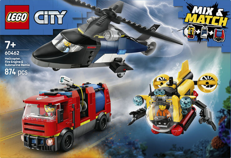 Remix - helikopter. brandbil og ubåd 60462